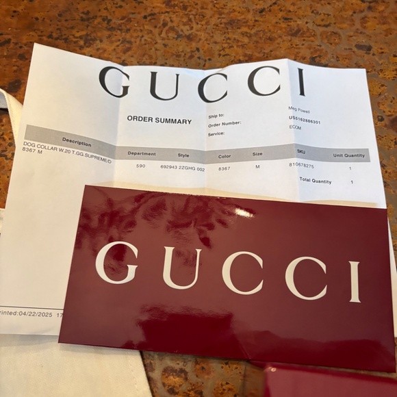 Gucci dog collar - Picture 2 of 3